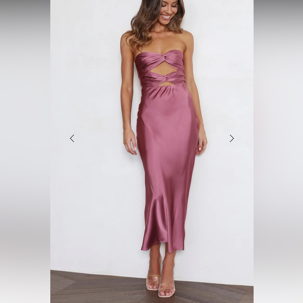 Hello Molly YOUR WARMTH MIDI DRESS ROSE - Picture 4 of 7